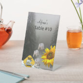 ヒマワリフローラシロクマ台座標識 台座サイン (インサイチュ)