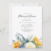 ヒマワリフローラトスカーンブルーリハーサルディナー 招待状 (正面)