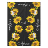 ヒマワリフローラドーブテーブルクロス テーブルクロス (正面)