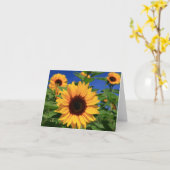 ヒマワリフローラノテカ空白のール カード (黄色い花)