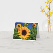 ヒマワリフローラノテカ空白のール カード (黄色い花)