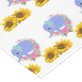 ヒマワリフローラブルーエレファントテーブルクロス テーブルクロス (アングル)