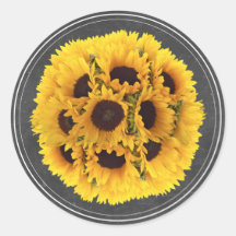 ヒマワリフローラブーケチャック素朴ボ結婚ード