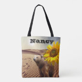 ヒマワリフローラベアートートバッグ トートバッグ (裏面)