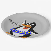 ヒマワリフローラペンギン紙プレート ペーパープレート (アングル)