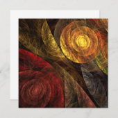 ヒマワリフローラモダン抽象芸術アートパターン (正面/裏面)