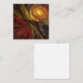 ヒマワリフローラモダン抽象芸術アートパターン エンクロージャーカード (正面/裏面)