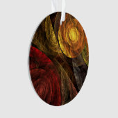 ヒマワリフローラモダン抽象芸術アートパターン オーナメント (正面)