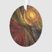 ヒマワリフローラモダン抽象芸術アートパターン オーナメント (正面)