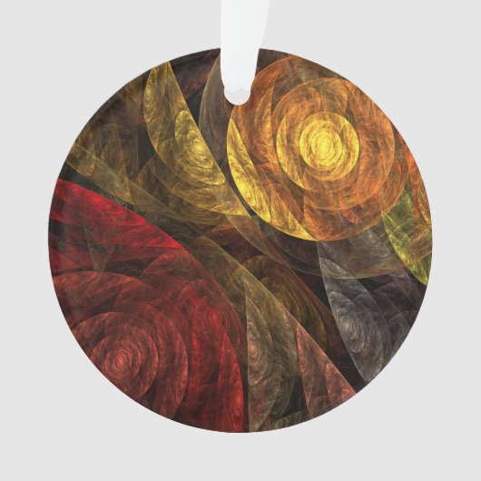 ヒマワリフローラモダン抽象芸術アートパターン オーナメント (正面)