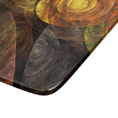 ヒマワリフローラモダン抽象芸術アートパターン カッティングボード (角)