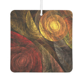 ヒマワリフローラモダン抽象芸術アートパターン カーエアーフレッシュナー