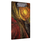 ヒマワリフローラモダン抽象芸術アートパターン クリップボード (右)