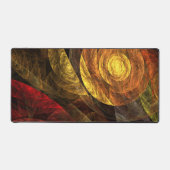 ヒマワリフローラモダン抽象芸術アートパターン デスクマット (正面)