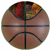 ヒマワリフローラモダン抽象芸術アートパターン バスケットボール (右)