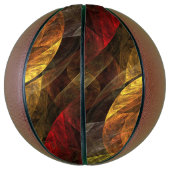 ヒマワリフローラモダン抽象芸術アートパターン バスケットボール (縦)