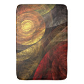 ヒマワリフローラモダン抽象芸術アートパターン バスマット (正面縦)