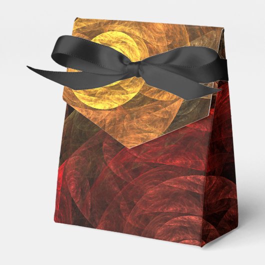 ヒマワリフローラモダン抽象芸術アートパターン フェイバーボックス (正面サイド)