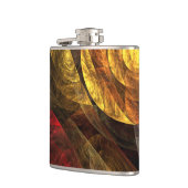 ヒマワリフローラモダン抽象芸術アートパターン フラスク (左)