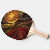 ヒマワリフローラモダン抽象芸術アートパターン 卓球ラケット (横)