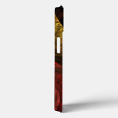 ヒマワリフローラモダン抽象芸術アートパターン Case-Mate iPhoneケース (裏面 / 右)