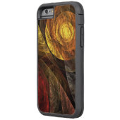 ヒマワリフローラモダン抽象芸術アートパターン Case-Mate iPhoneケース (裏面左)