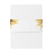 ヒマワリフローラユーカリ結婚グリーナリー 招待状ベリーバンド (裏面例)