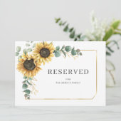 ヒマワリフローラユーカリ緑化予約カード (スタンド正面)