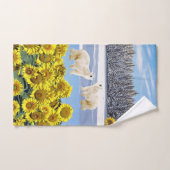 ヒマワリフローラ極熊バスタオルセット バスタオルセット (ハンドタオル)