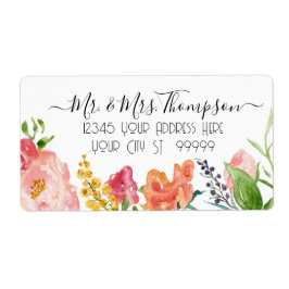 ヒマワリフローラ水彩黄色い白い葉L ラベル