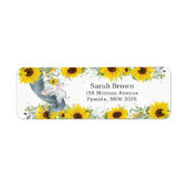 ヒマワリフローラ睡眠象住所 シール (正面)