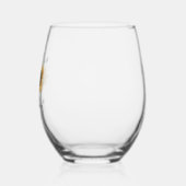 ヒマワリフローラ結婚ユーカリの花嫁 ステムなしワイングラス (左)