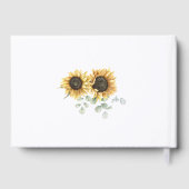 ヒマワリフローラ結婚ユーカリ金箔 ゲストブック (裏面)