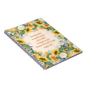 ヒマワリフローラ聖句保完全な平和 ノートブック (右側)