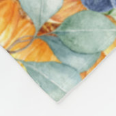 ヒマワリフローラ聖句保完全な平和 フリースブランケット (角)