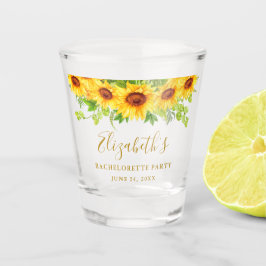 ヒマワリフローラ金ゴールドバチェロレッテ ショットグラス