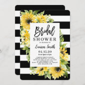 ヒマワリブライダルシャワー 招待状 (正面/裏面)