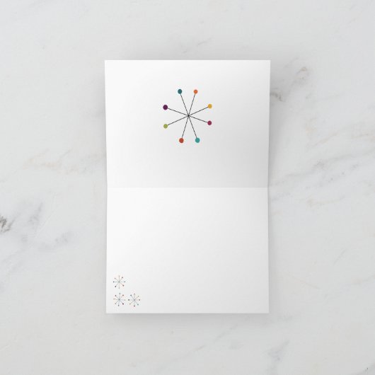 ヒマワリブーケ結婚のサンキューカード カード (内部)