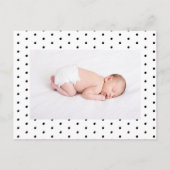 ヒマワリベビー誕生の発表 案内ポストカード (裏面)