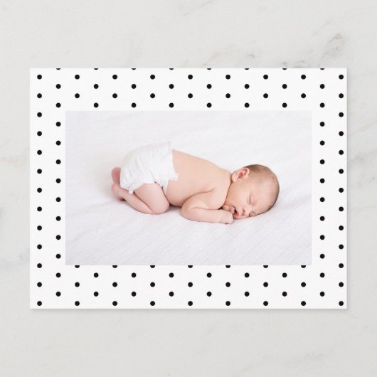 ヒマワリベビー誕生の発表 案内ポストカード (裏面)