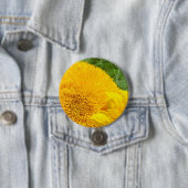 ヒマワリボタンはカスタムなヒマワリを個人化します 缶バッジ (インサイチュ)