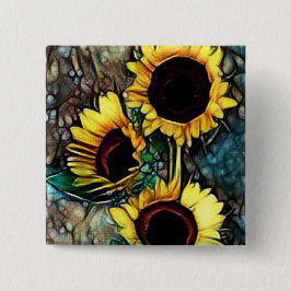 ヒマワリボタン 缶バッジ