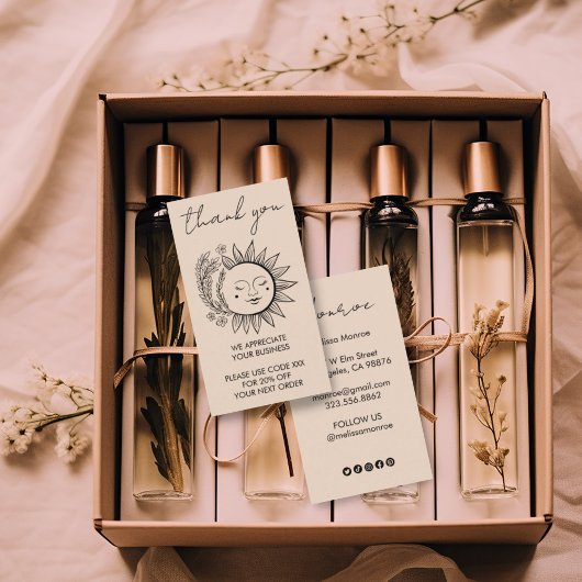 ヒマワリボホシックエレガントソーシャルアイコン割引 名刺