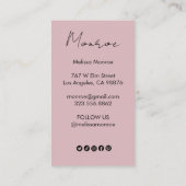 ヒマワリボホシックエレガントソーシャルアイコン割引 名刺 (裏面)