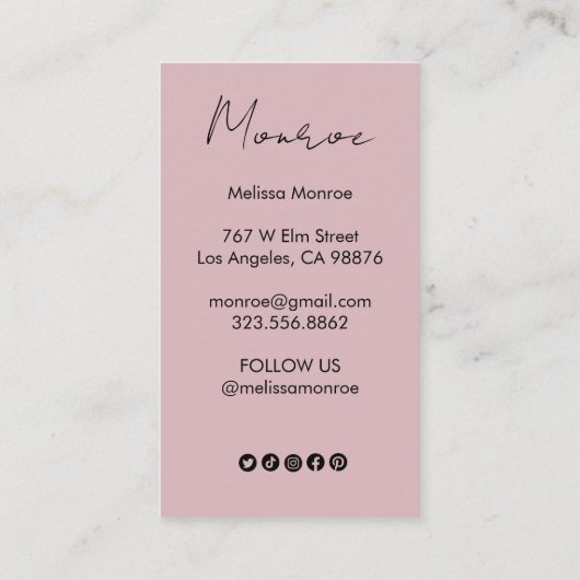 ヒマワリボホシックエレガントソーシャルアイコン割引 名刺 (裏面)