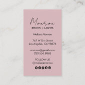 ヒマワリボホーラインアートエレガントシックなソーシャルアイコン 名刺 (裏面)