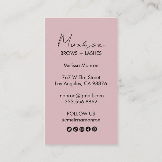 ヒマワリボホーラインアートエレガントシックなソーシャルアイコン 名刺 (裏面)