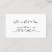 ヒマワリモダンーグリーンフローラ 名刺 (裏面)