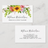 ヒマワリモダンーグリーンフローラ 名刺 (正面/裏面)