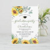 ヒマワリユーカリ卒業パーティーの写真 招待状 (スタンド正面)